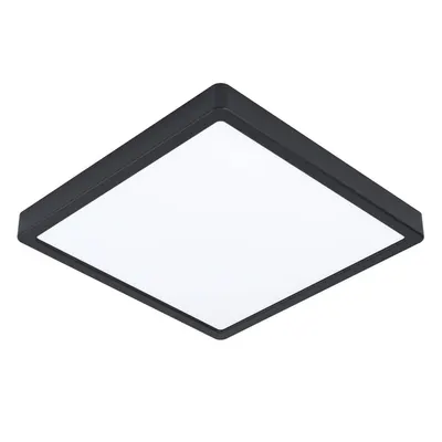 Plafonieră neagră LED 28,5x28,5 cm FUEVA 5 – EGLO