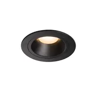 Spot incastrat, NUMINOS M Ceiling lights, black Indoor LED recessed ceiling light black/black 3000K 40° gimballed, rotating and pivoting, including leaf springs,