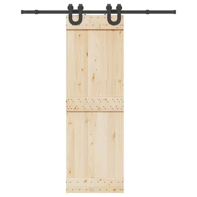 Gossi set feronerie pentru usa glisanta, negru, 183 cm, otel