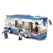 Joc de constructie Autobuz, pvc, Sluban M38-B0330, 238 piese, 28. 5x23. 7x5. 4cm