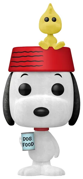 Figurină Funko POP! Animation: Peanuts - Snoopy with Woodstock (Flocked) (Special Edition) #2096
