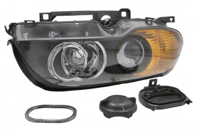 Far Dreapta (D2S H7, electric, cu motor, culoare insert: negru) potrivit BMW 3 (E46)