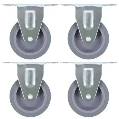 Gossi roti fixe, 4 buc., 75 mm