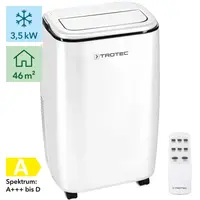 Resigilat - Aer conditionat portabil Trotec PAC 3500 S, Capacitate 12.000 Btu, Debit 340 mc/ora, Swing, Display, Timer, Pentru 46 mp