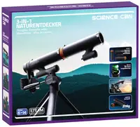 Set 3 în 1 Science Can - Binoclu, telescop și monoclu