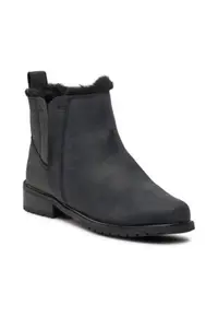 Ghete dama - piele - negru -