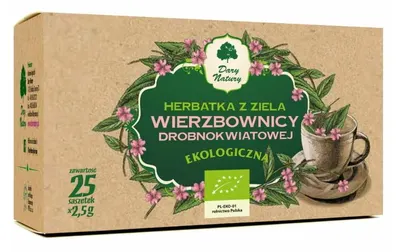 Ceai bio din Epilobium parviflorum, 25 plicuri, Dary Natury