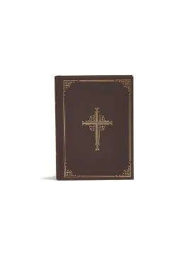 CSB Ancient Faith Study Bible, Brown Cloth-Over-Board: Black Letter, Church Fathers, Study Notes and Commentary, Ribbon Marker, Sewn Binding, Easy-To