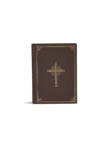 CSB Ancient Faith Study Bible, Brown Cloth-Over-Board: Black Letter, Church Fathers, Study Notes and Commentary, Ribbon Marker, Sewn Binding, Easy-To-