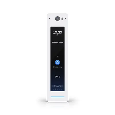 Cititor de proximitate cu tochscreen Ubiquiti UA-G2-PRO, camera HD, metoda acces PIN/deblocare faciala/aplicatie mobila/card NFC, 13.56 Mhz MF, microfon si difuzor, PoE