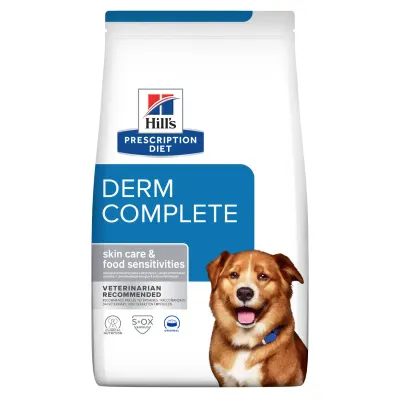 Hrana dietetica pentru caini Hill s PD Derm Complete Skin care 1,5 kg