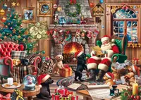 Puzzle 1000 piese - Craciun confortabil