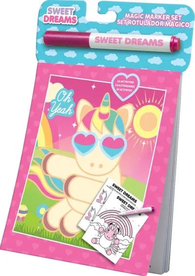 Cartea magică Kids Licensing - Sweet Dreams, cu marker