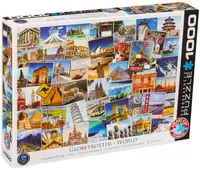 Puzzle Eurographics din 1000 de piese - Colectia Globetrotter: lumea