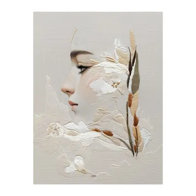 Tablou 60x80 cm Stitched Bloom – Styler