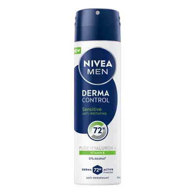 Deodorant spray pentru barbati Derma Control Sensitive, 150ml, Nivea
