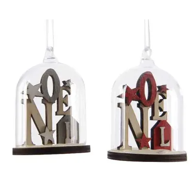 Decoratiune - Wooden Noel In Globe Cloche - mai multe modele