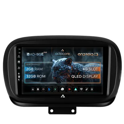 Navigatie Fiat 500X (2014-2020), Android, E-Octacore 2GB RAM + 32GB ROM, 9 Inch - AD-BGE9002+AD-BGRKIT362