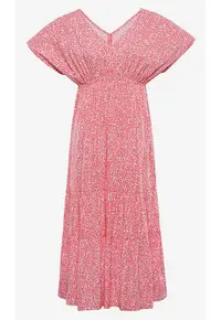 Rochie lunga cu model floral