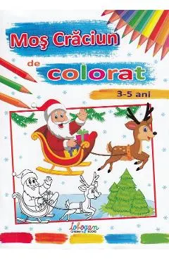 Mos Craciun de colorat