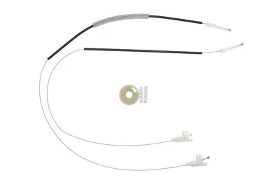 Set reparatie macara geam Fata Stanga potrivit NISSAN TERRANO II 1992-2007 - (Cabluri)