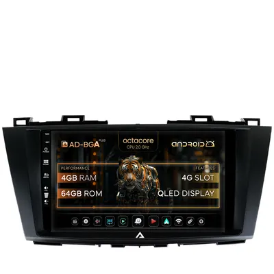 Navigatie Mazda 5 (2010-2015), Android, A-Octacore 4GB RAM + 64GB ROM, 9 Inch - AD-BGA9004+AD-BGRKIT323