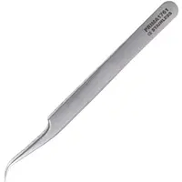 Penseta pentru Aplicarea Genelor False, Prima, Inox, cu Varfuri curbate, 15 cm