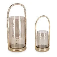 Sfeșnice pentru lumânări pastilă 2 buc. din metal Sagar – Bizzotto