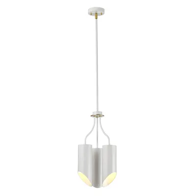 Corp de iluminat suspendat, lustra Quinto 3 Light Chandelier – White Aged Brass