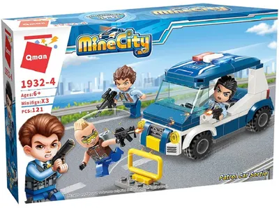 Set de construit Qman - Masina de patrulare