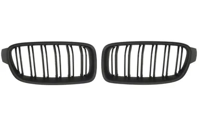 Grila radiator Dreapta/Stanga Fata potrivit BMW 3 (F30, F80), 3 (F31) 1.5-3.0H 2011-2019 2011-2015 - (set, pachet M, negru)