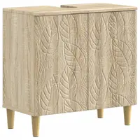vidaXL Dulap pentru Chiuveta de Baie DELFT Stejar Sonoma