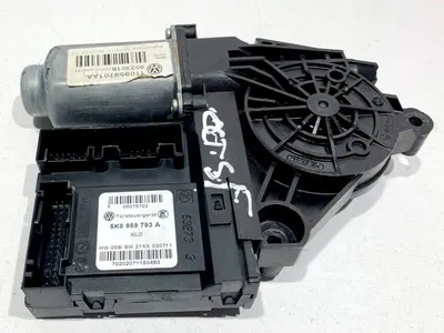Motoras macara geam cu modul stanga fata 5K0959793A Skoda Octavia 2 facelift (2008-2013)