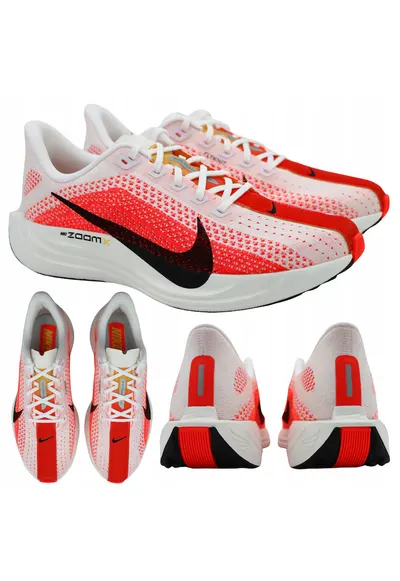 Pantofi Sport - Pegasus Plus - Superior: Flyknit Amortizare: Spuma Zoomx - Talpa Exterioara: Cauciuc Rezistent La Uzura - Drop: 10 Mm - Multicolor - Alb/Negru