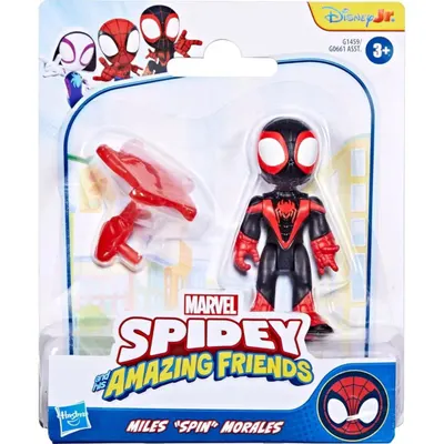Figurina si accesoriu, Spidey And His Amazing Friends, Miles Morales, 8 cm, G1459
