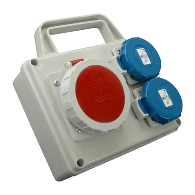Panou de distributie ROSPG 1631D/S 1 x priza 5x16A (400V) 2 x prize schuko 16A (230V)