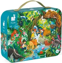 Puzzle Janod din 100 de piese - Aventuri în junglă