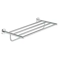Suport prosop Grohe Essentials 40800001, 60 cm, 5 suporti, montare pe perete, elemente fixare ascunse, Crom