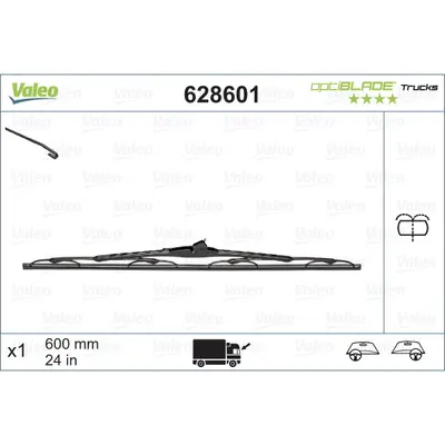 Lamela stergator VALEO 628601