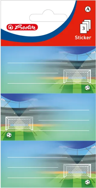 Etichete școlare Herlitz - Football, 9 buc