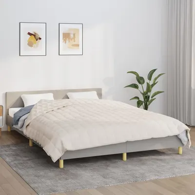 Gossi patura cu greutati, crem deschis, 200x200 cm, 9 kg, textil