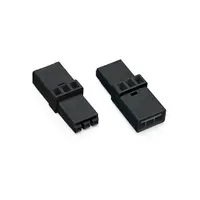 Intermediate coupler; 3-pole; Cod. A; for sockets and plugs; black