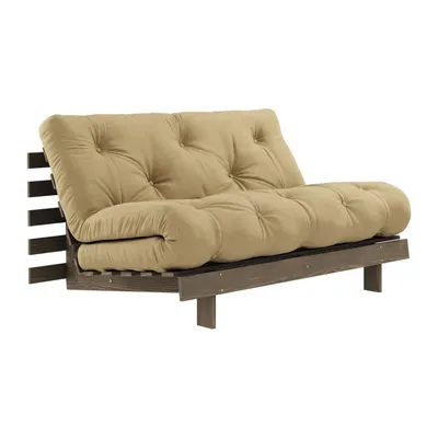 Canapea galben-muștar extensibilă 140 cm Roots – Karup Design