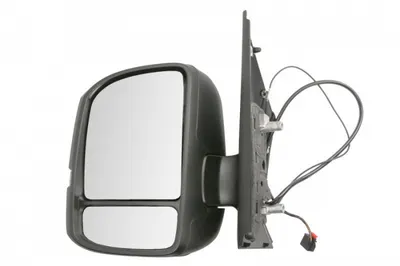 Oglinda laterala stanga (manual, convex, scurt, cu semnalizator, aerial) potrivit MAN TGE; VW CRAFTER II, GRAND CALIFORNIA 09.16