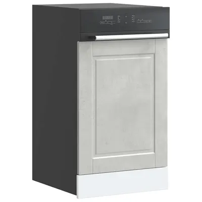 vidaXL Panou pentru mașină de spălat vase beton gri 45x1,5x57 cm lemn prelucrat