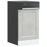 vidaXL Panou pentru mașină de spălat vase beton gri 45x1,5x57 cm lemn prelucrat