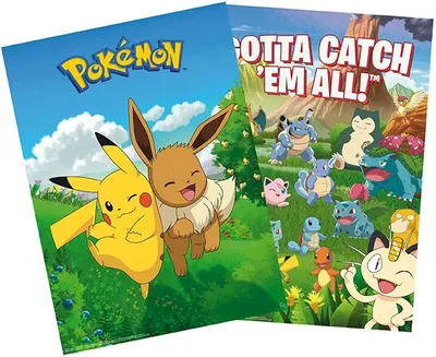 Set mini poster ABYstyle Games: Pokemon - Environments