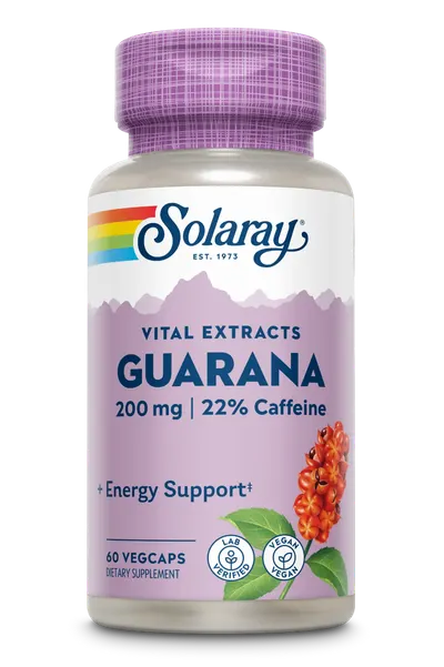 Guarana Solaray, 60 capsule vegetale, Secom