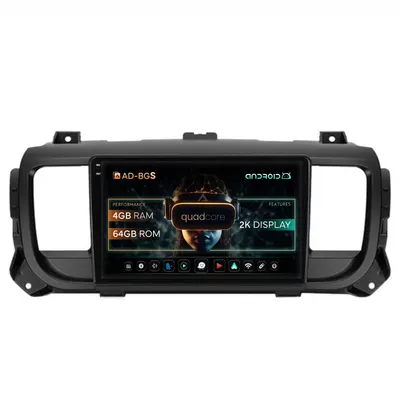 Navigatie 2K Toyota Proace (2016+), Android, S-Quadcore 4GB RAM + 64GB ROM, 9.5 Inch - AD-BGS90042K+AD-BGRKIT065V2