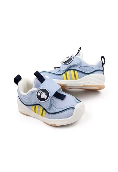 Pantofi Sport Model Kiki - Casual - Textil - Velcro - Albastru deschis